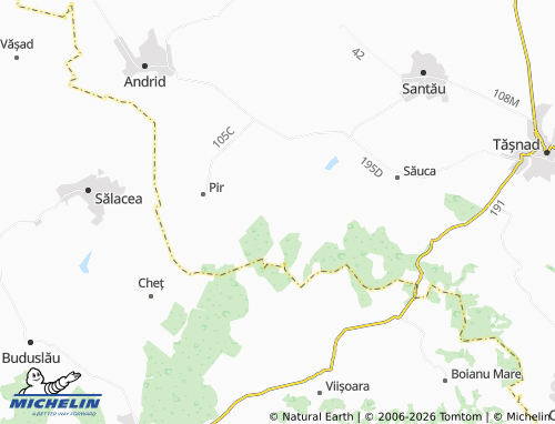 Carte MICHELIN Sărvăzel - ViaMichelin