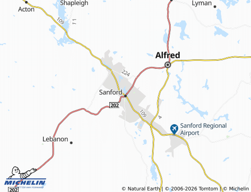 Carte MICHELIN Sanford - ViaMichelin