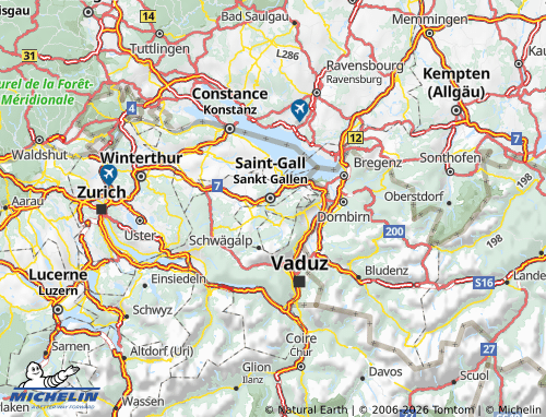 Mappa MICHELIN Mittelland - ViaMichelin