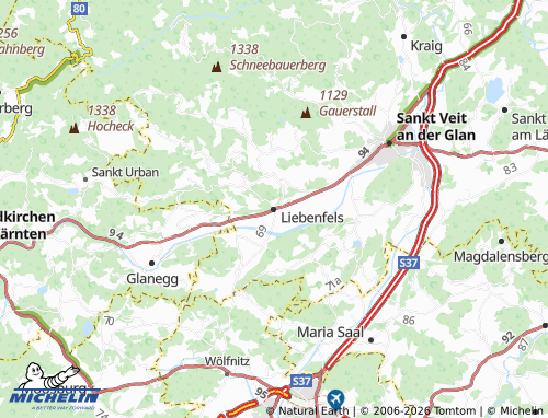 Kaart MICHELIN Liebenfels - ViaMichelin