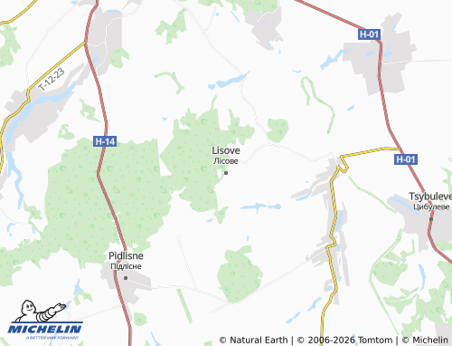 MICHELIN-Landkarte Lisove - ViaMichelin