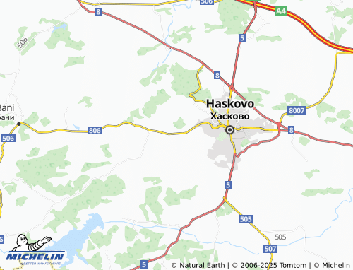 MICHELIN kv. Bolyarovo map - ViaMichelin