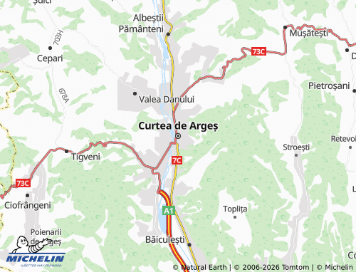 MICHELIN Curtea de Argeș map - ViaMichelin