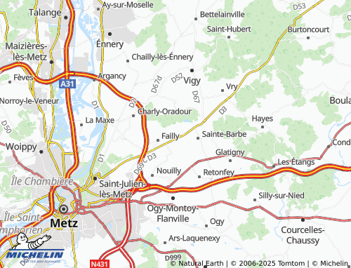 MICHELIN-Landkarte Vrémy - ViaMichelin