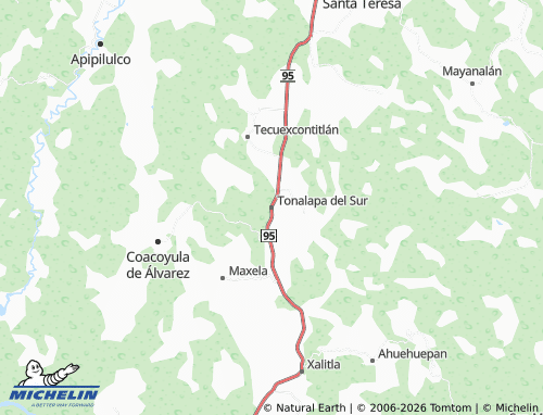 Mappa MICHELIN Tonalapa del Sur - ViaMichelin