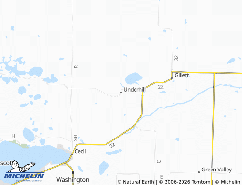 Mappa MICHELIN Underhill - ViaMichelin