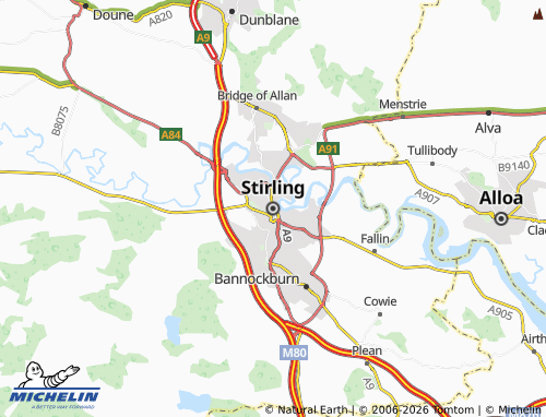 MICHELIN Stirling map - ViaMichelin