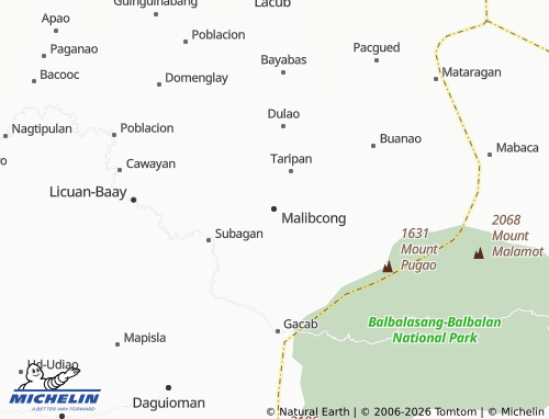 MICHELIN Malibcong map - ViaMichelin