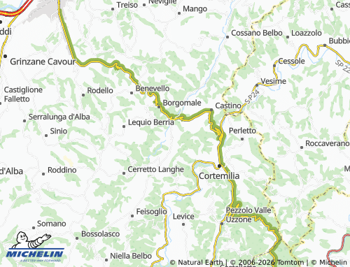 Mapa MICHELIN Bosia - ViaMichelin