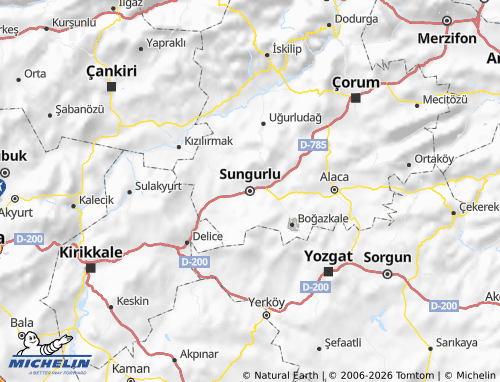 Mappa MICHELIN Sungurlu - ViaMichelin