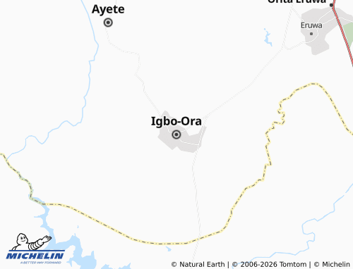 MICHELIN-Landkarte Igbo-Ora - ViaMichelin