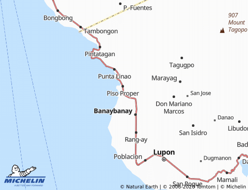 MICHELIN Cabangcalan map - ViaMichelin