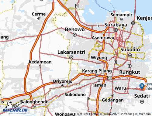 Carte MICHELIN Jeruk - ViaMichelin