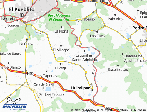 MICHELIN Paniagua map - ViaMichelin