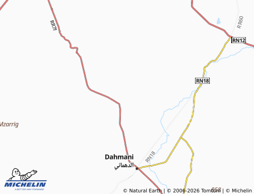 Carte MICHELIN Mechta Abdallah Ben Sassi - ViaMichelin