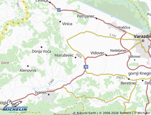 Kaart MICHELIN Maruševec - ViaMichelin