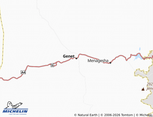Mappa MICHELIN Genet - ViaMichelin