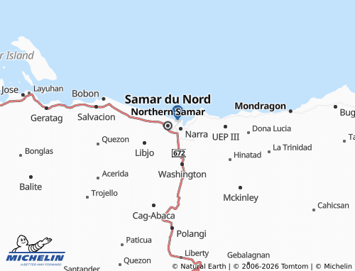 MICHELIN Macagtas map - ViaMichelin