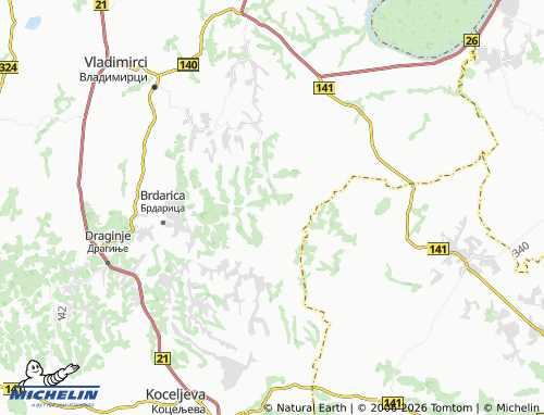 Carte MICHELIN Jazovnik - ViaMichelin