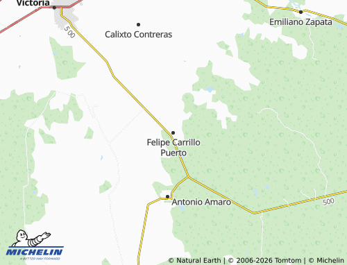 MICHELIN-Landkarte Felipe Carrillo Puerto - ViaMichelin