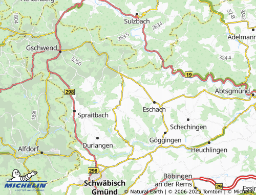 MICHELIN Vellbach map - ViaMichelin