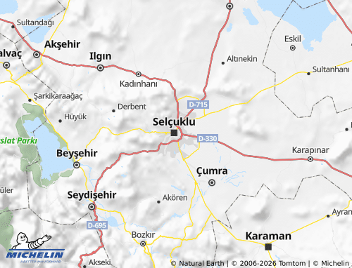 MICHELIN-Landkarte Karatay - ViaMichelin