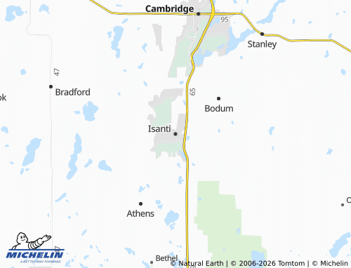 Mappa MICHELIN Isanti - ViaMichelin
