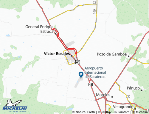 MICHELIN Jardines map - ViaMichelin