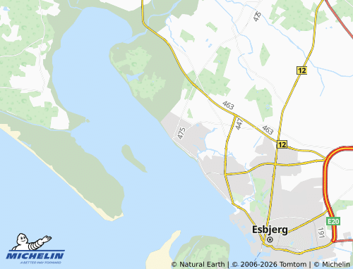 Mapa MICHELIN Hjerting - ViaMichelin