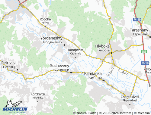 Mappa MICHELIN Karapchiv - ViaMichelin