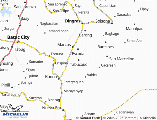 MICHELIN Tabucbuc map - ViaMichelin
