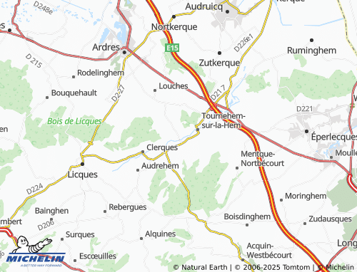 MICHELIN Guémy map - ViaMichelin