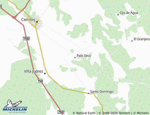 Mapa MICHELIN Palo Seco - ViaMichelin