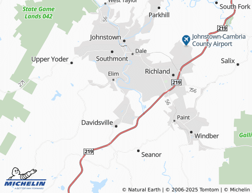 MICHELIN Tire Hill map - ViaMichelin