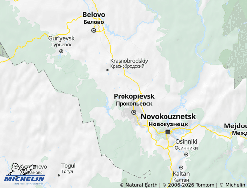 Mapa MICHELIN Kiseliovsk - ViaMichelin