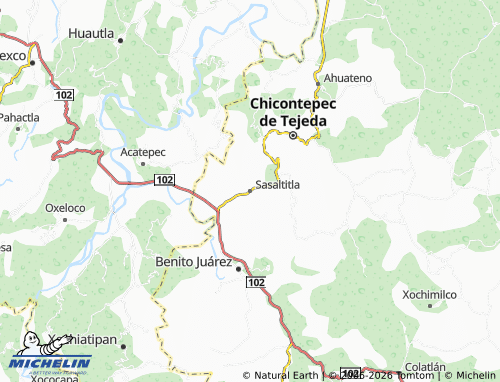 Mapa MICHELIN Sasaltitla - ViaMichelin