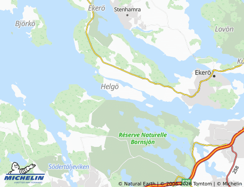 Mapa MICHELIN Helgö - ViaMichelin