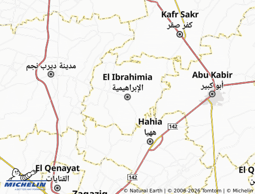 Mapa MICHELIN El Ibrahimia - ViaMichelin