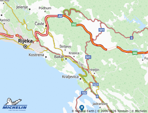 Carte MICHELIN Krasica - ViaMichelin