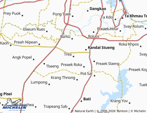 Mappa MICHELIN Trea - ViaMichelin
