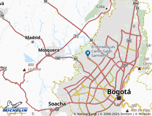 MICHELIN Charco Urbano map - ViaMichelin