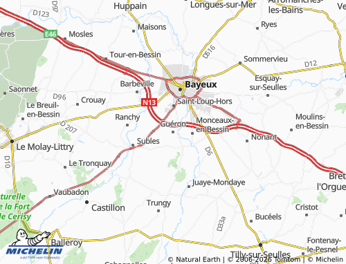 MICHELIN Guéron map - ViaMichelin