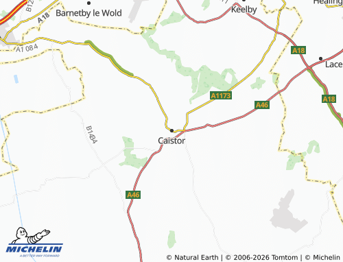 Carte MICHELIN Caistor - ViaMichelin