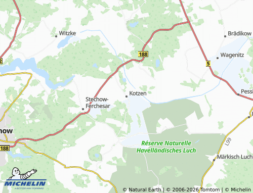 MICHELIN Kotzen map - ViaMichelin
