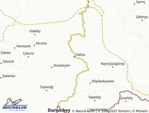 MICHELIN Delice map - ViaMichelin