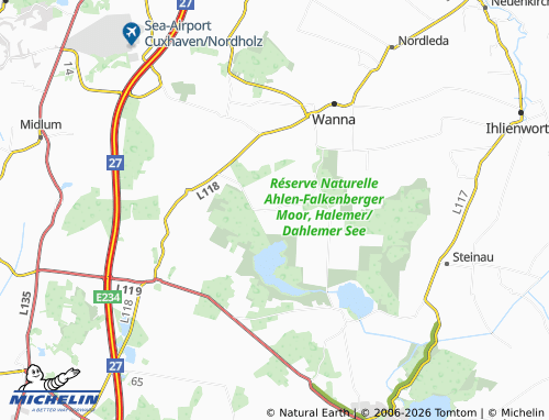 MICHELIN Ahlen-Falkenberg map - ViaMichelin