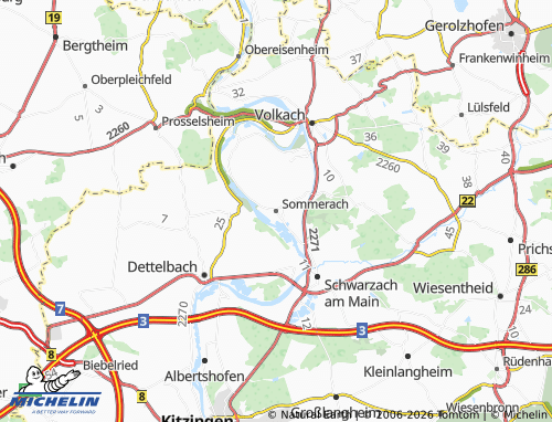 Mappa MICHELIN Sommerach - ViaMichelin