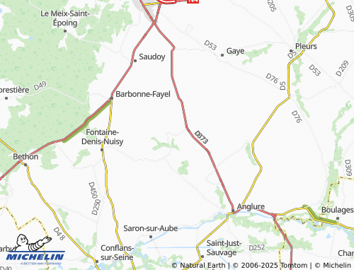 MICHELIN Villeneuve-Saint-Vistre-et-Villevotte map - ViaMichelin