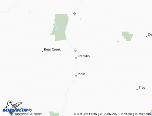 MICHELIN Franklin map - ViaMichelin