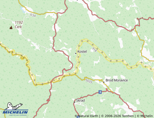 Carte MICHELIN Brsnik - ViaMichelin